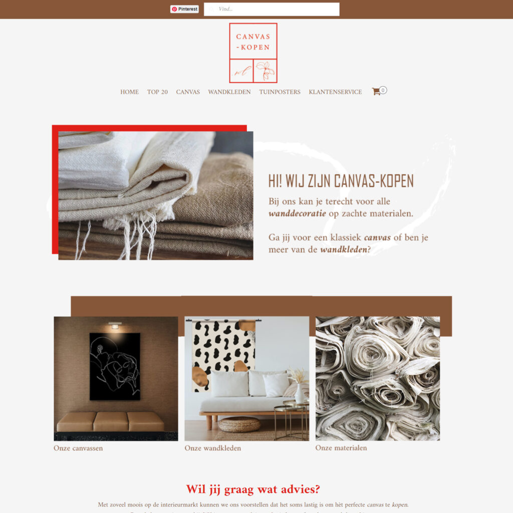 Canvas-kopen.nl voor alle zachte materialen