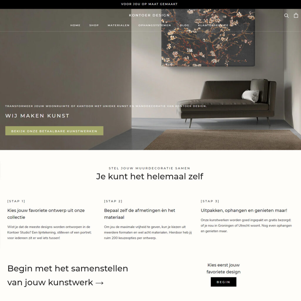 Kontoerdesign.nl voor alle muurdecoratie op maat